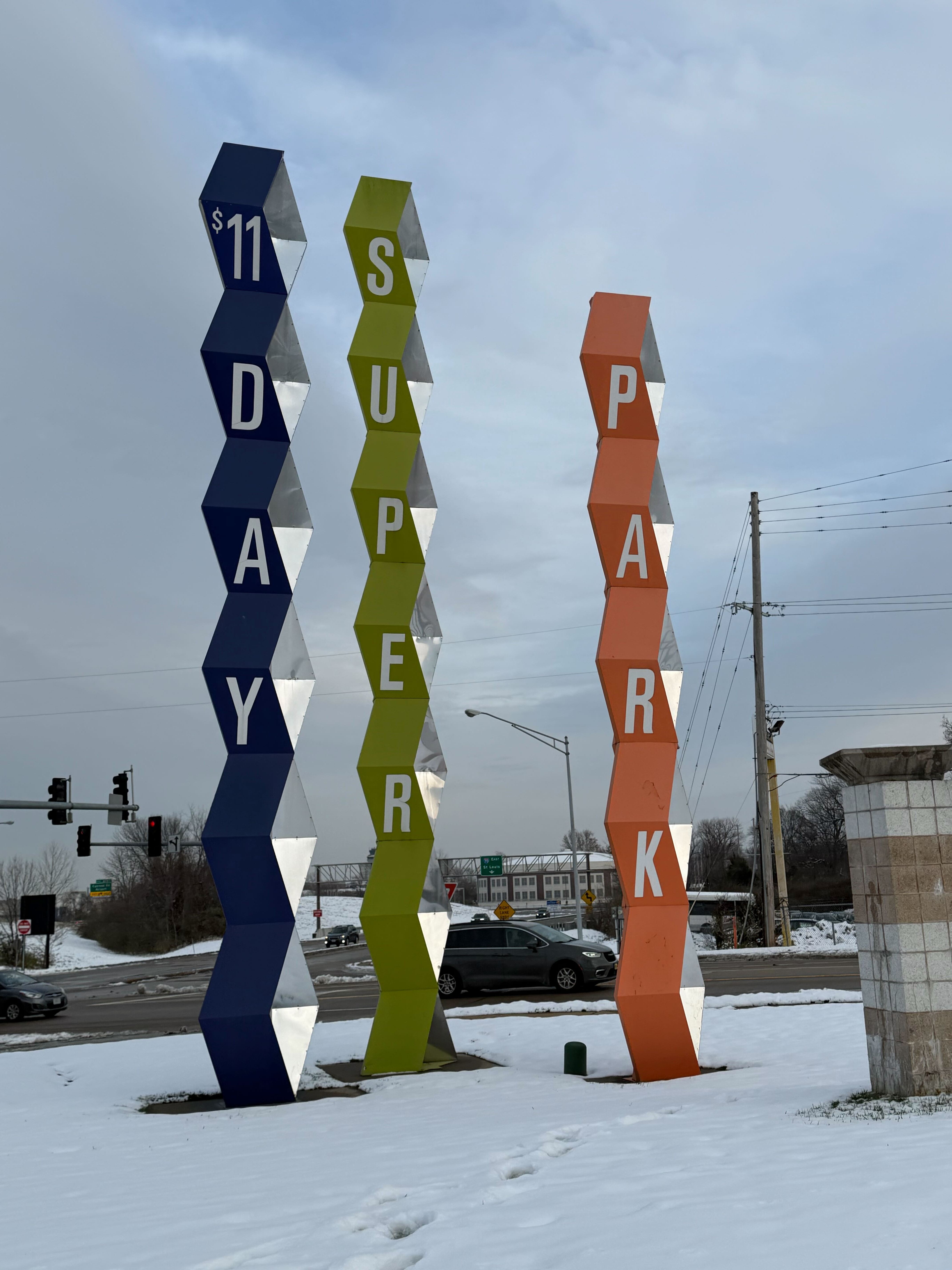 Super Park parking lots at St. Louis Lambert International Airport