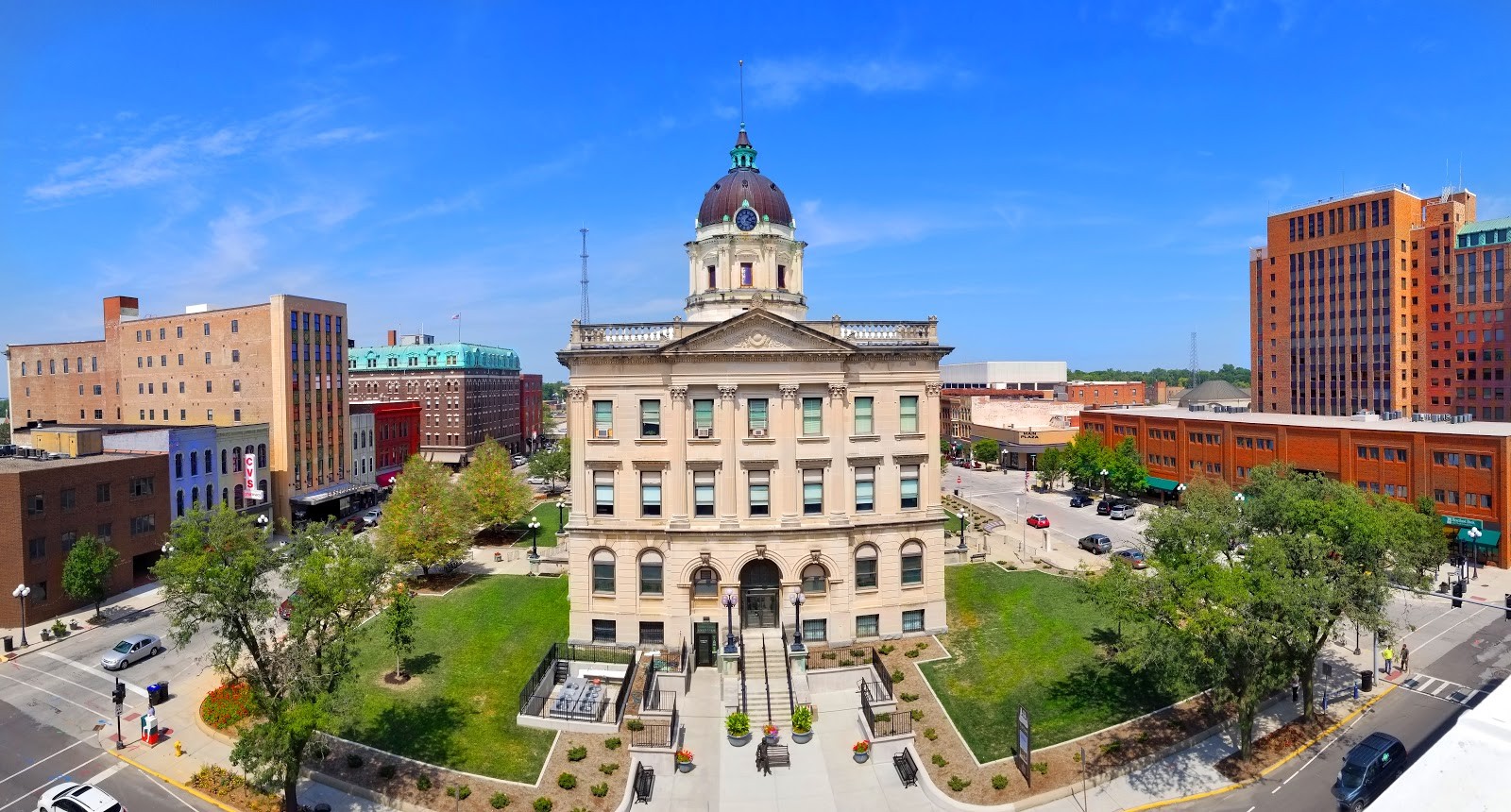 Bloomington IL cityscape
