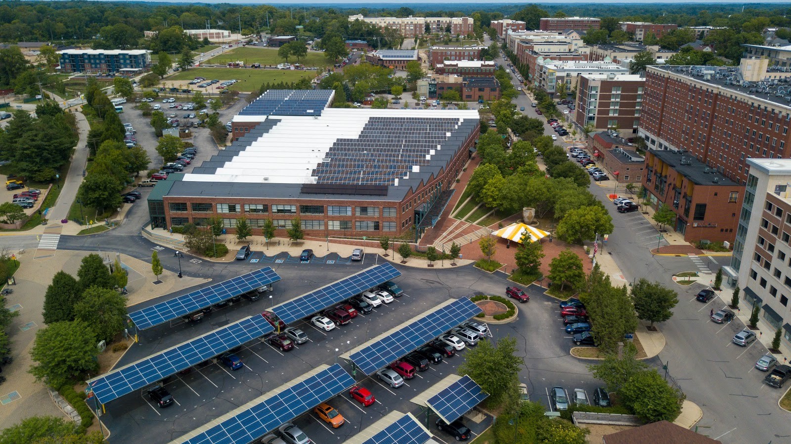 Bloomington IN cityscape