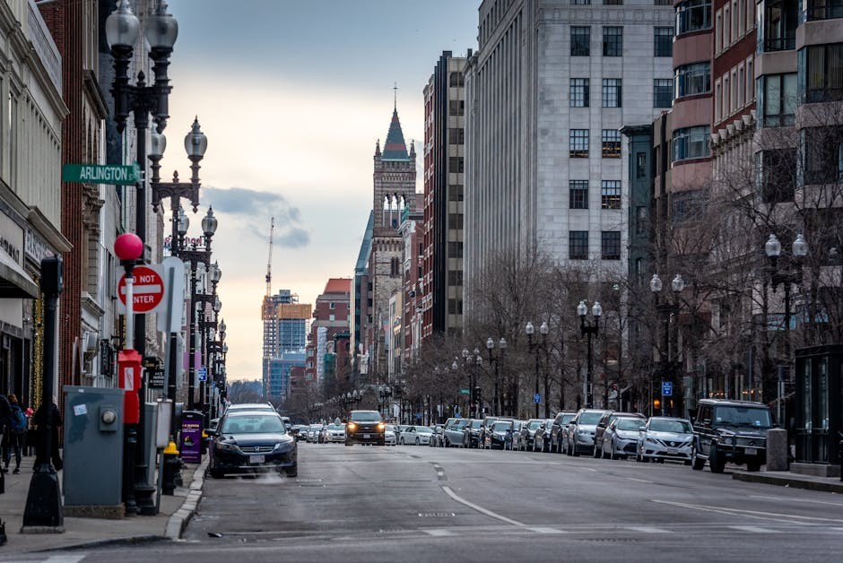 Boston cityscape and skyline