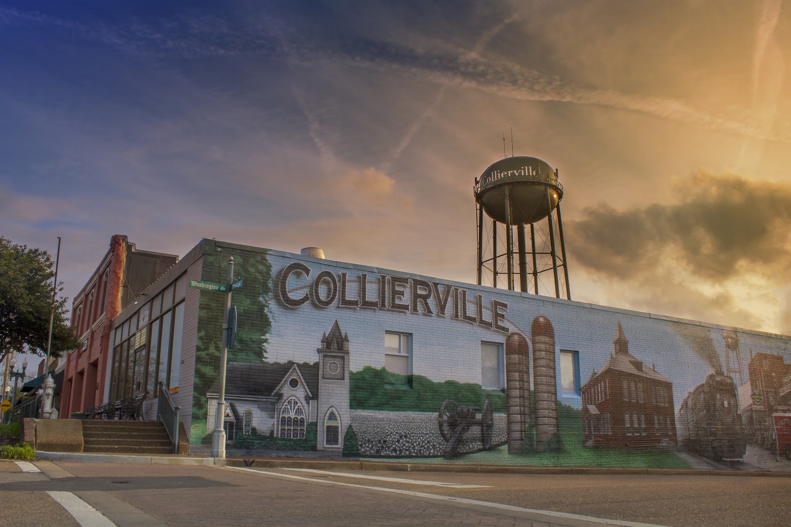 Collierville TN cityscape