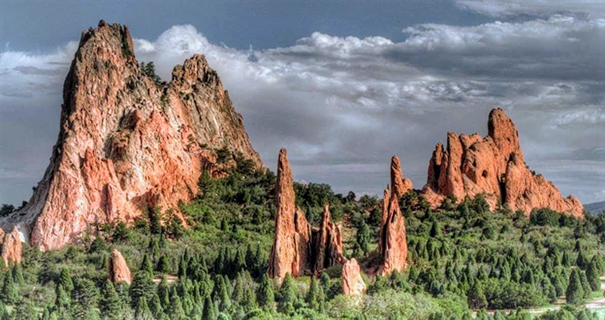 Colorado Springs CO cityscape