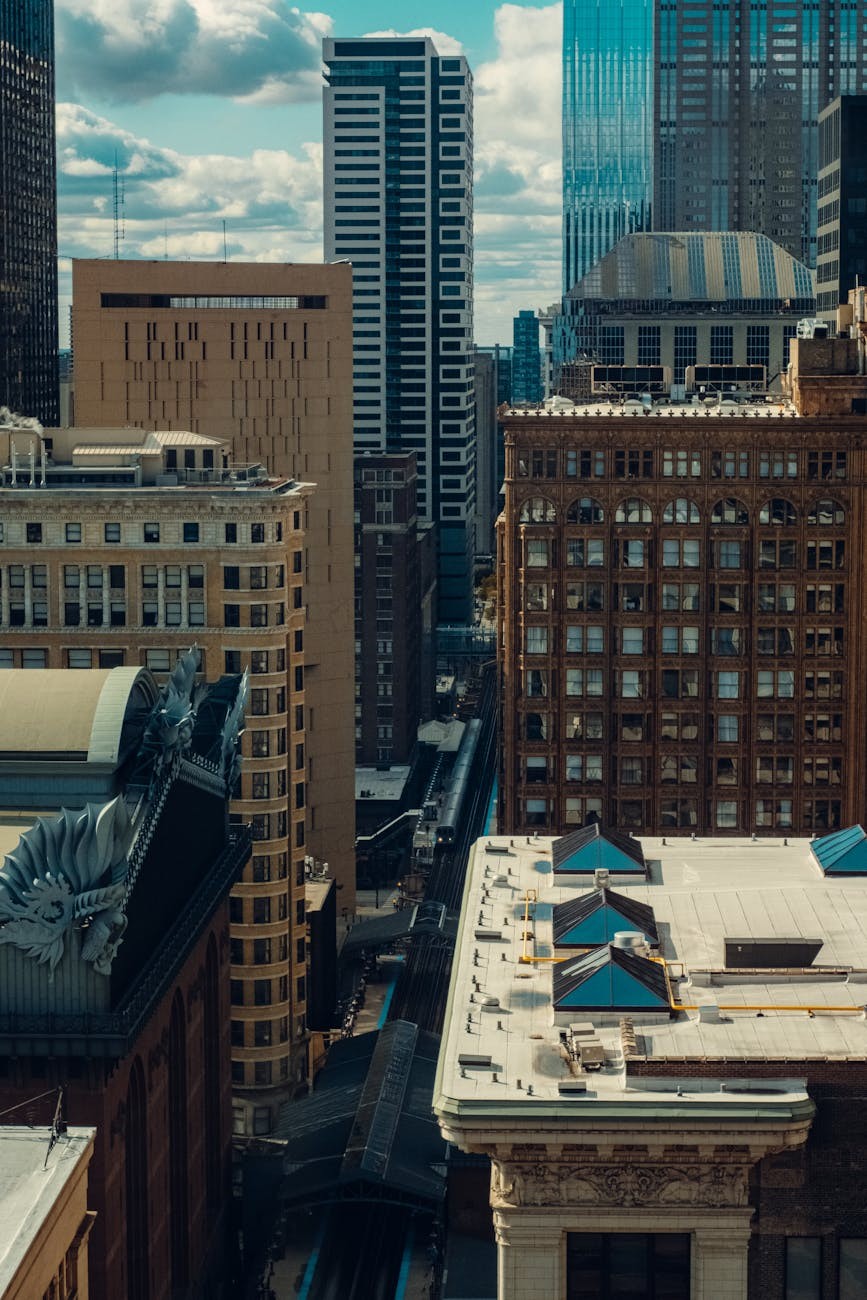 Des Plaines IL cityscape