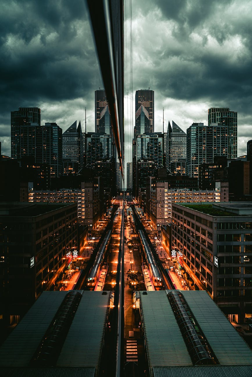 Des Plaines IL cityscape