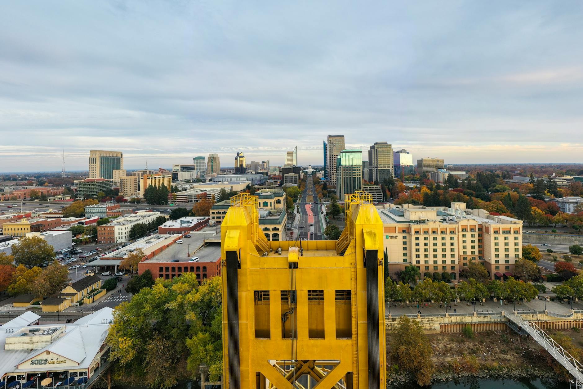 Fall River MA cityscape