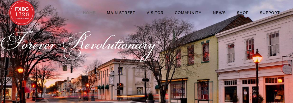 Fredericksburg VA cityscape