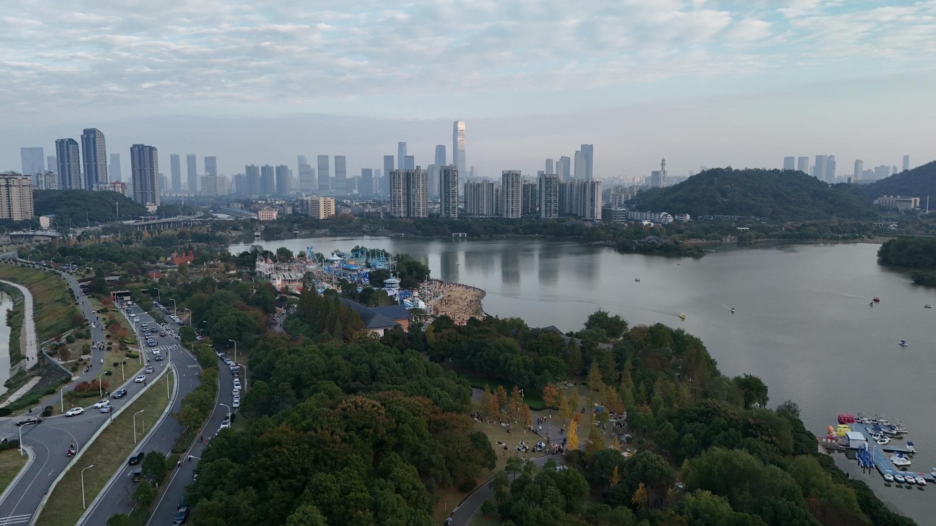 Lake Charles LA cityscape