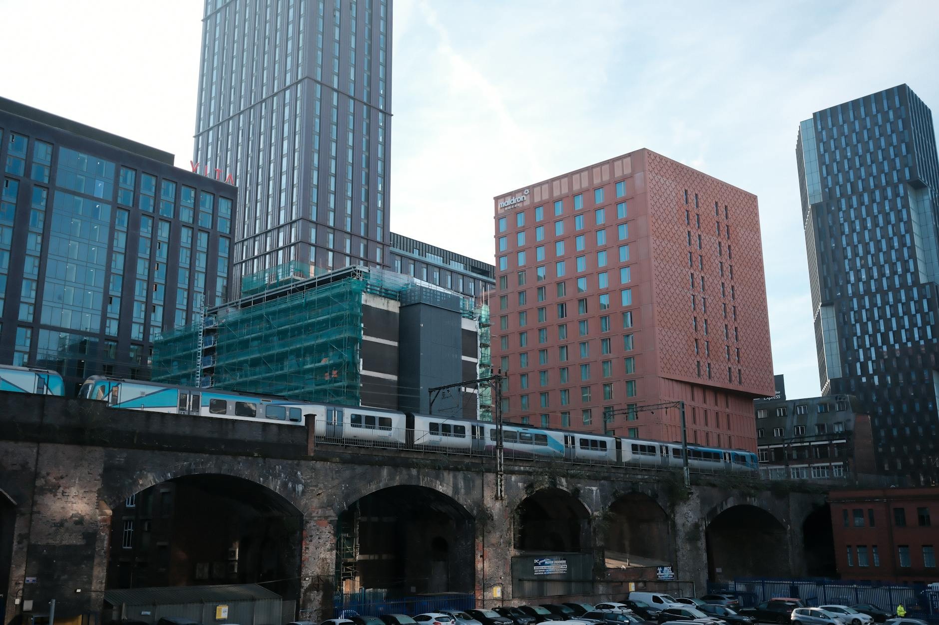 Manchester NH cityscape