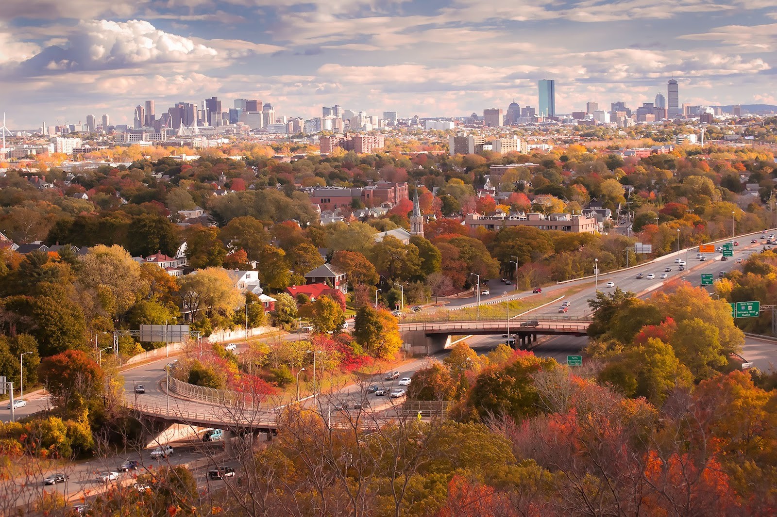 Medford MA cityscape
