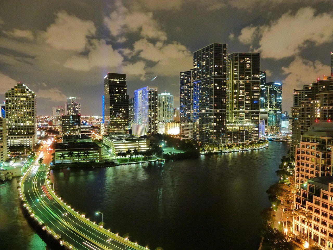 Miami cityscape and skyline