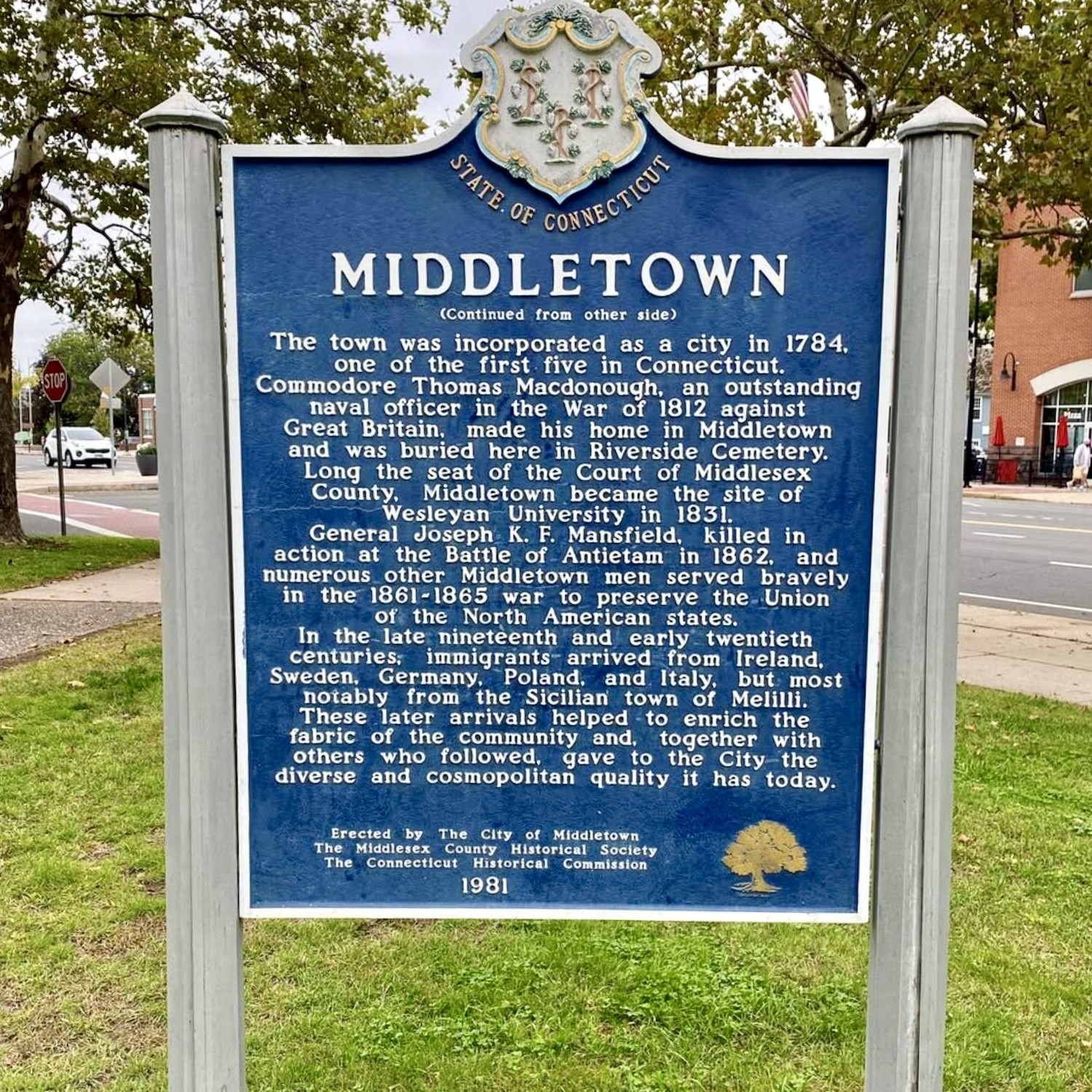 Middletown CT cityscape