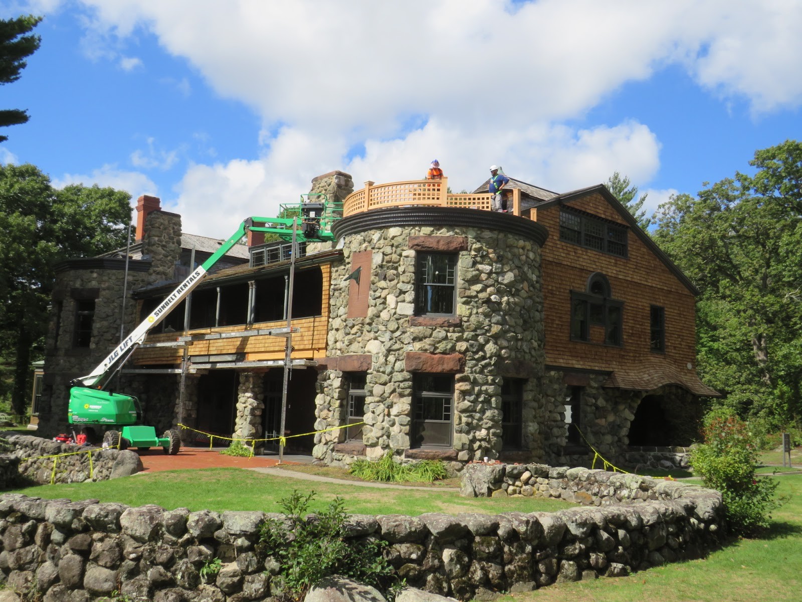 Waltham MA cityscape