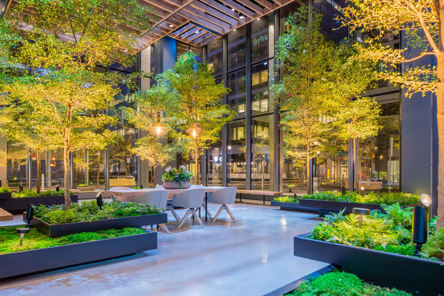 Waltham MA cityscape